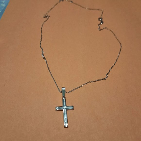 Sterling Silver Cross Pendant - Picture 2 of 5